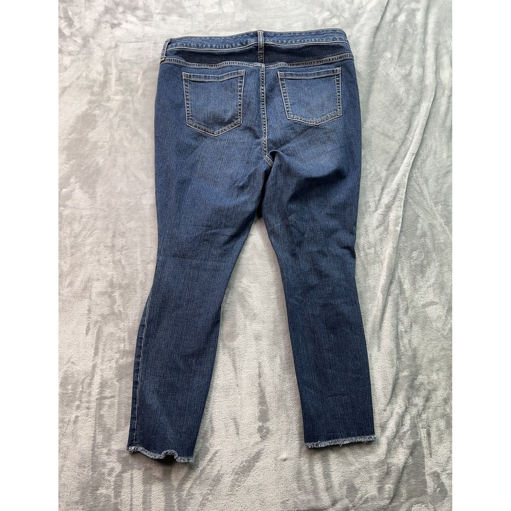 torrid Dark Blue Distressed Boyfriend Jeans - Picture 9 of 11